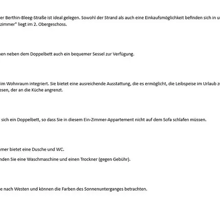 Strandzimmer - Haus Hammerich - Berthin-bleeg-str 17, App 22 아파트 *